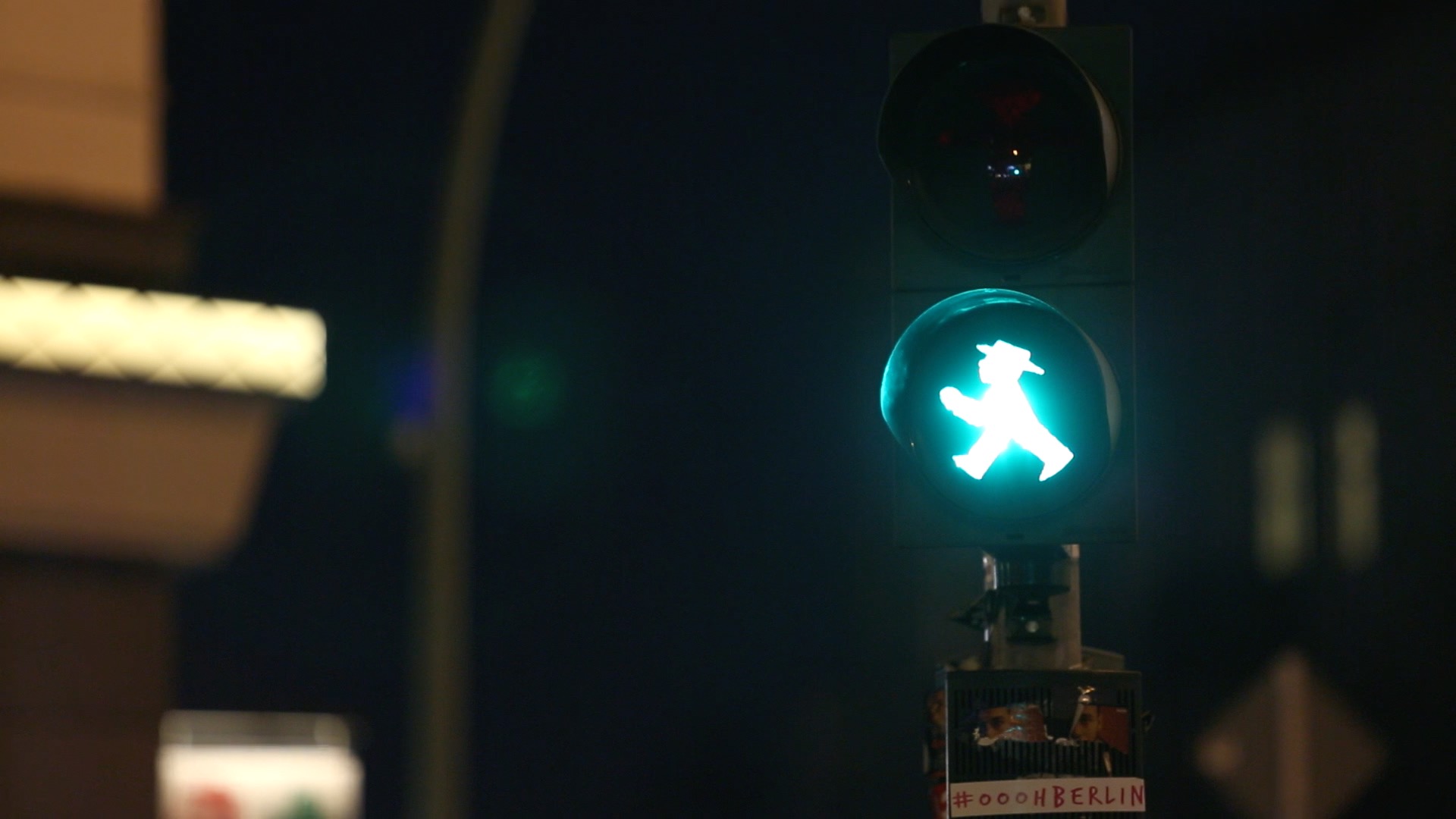 A traffic light in Berlin.