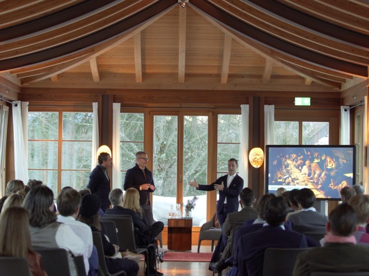 Panelists in front of an audience