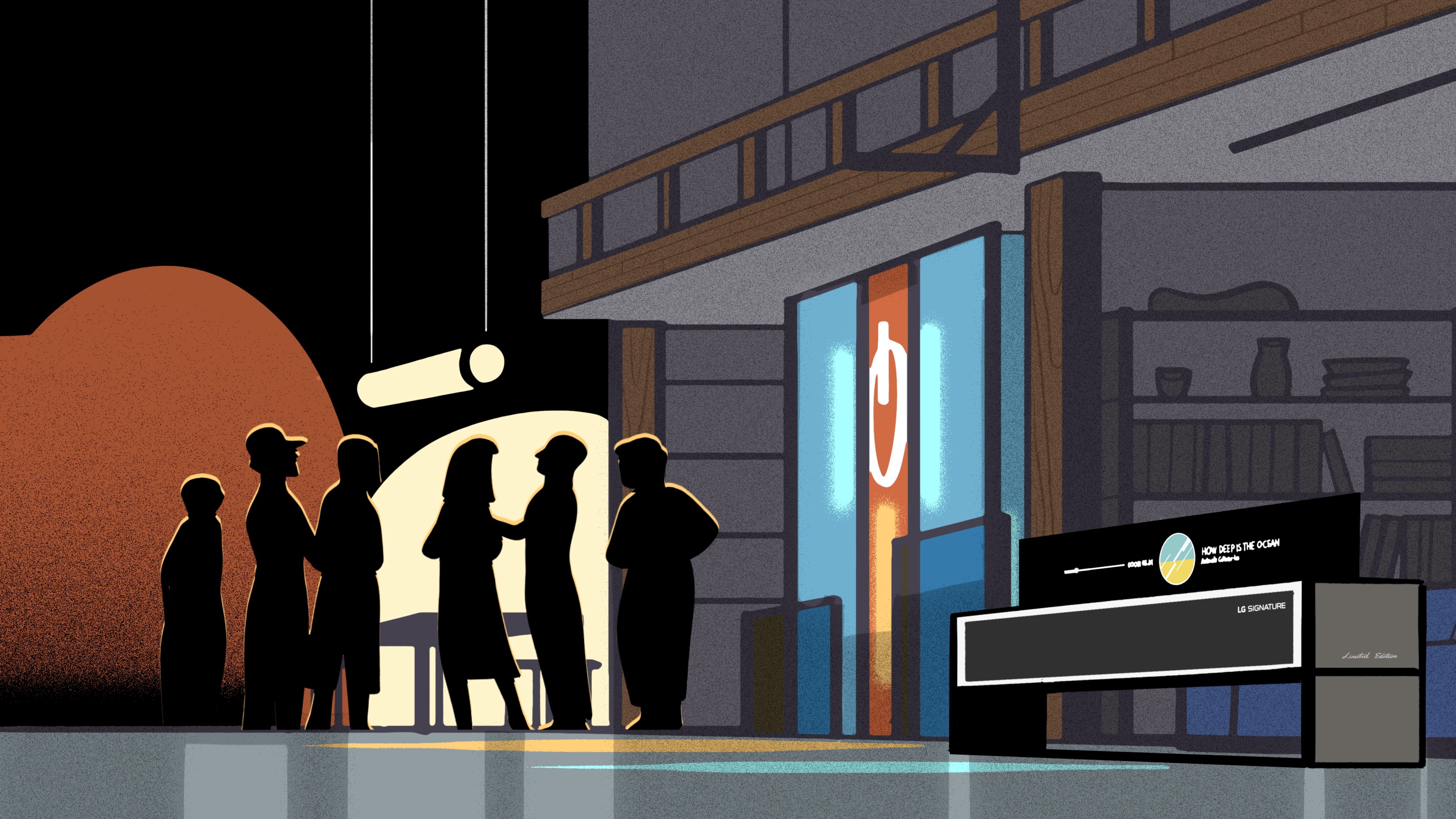 People dancing at a party.