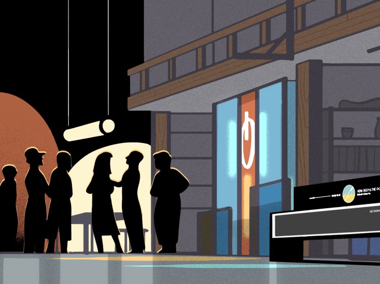 People dancing at a party.