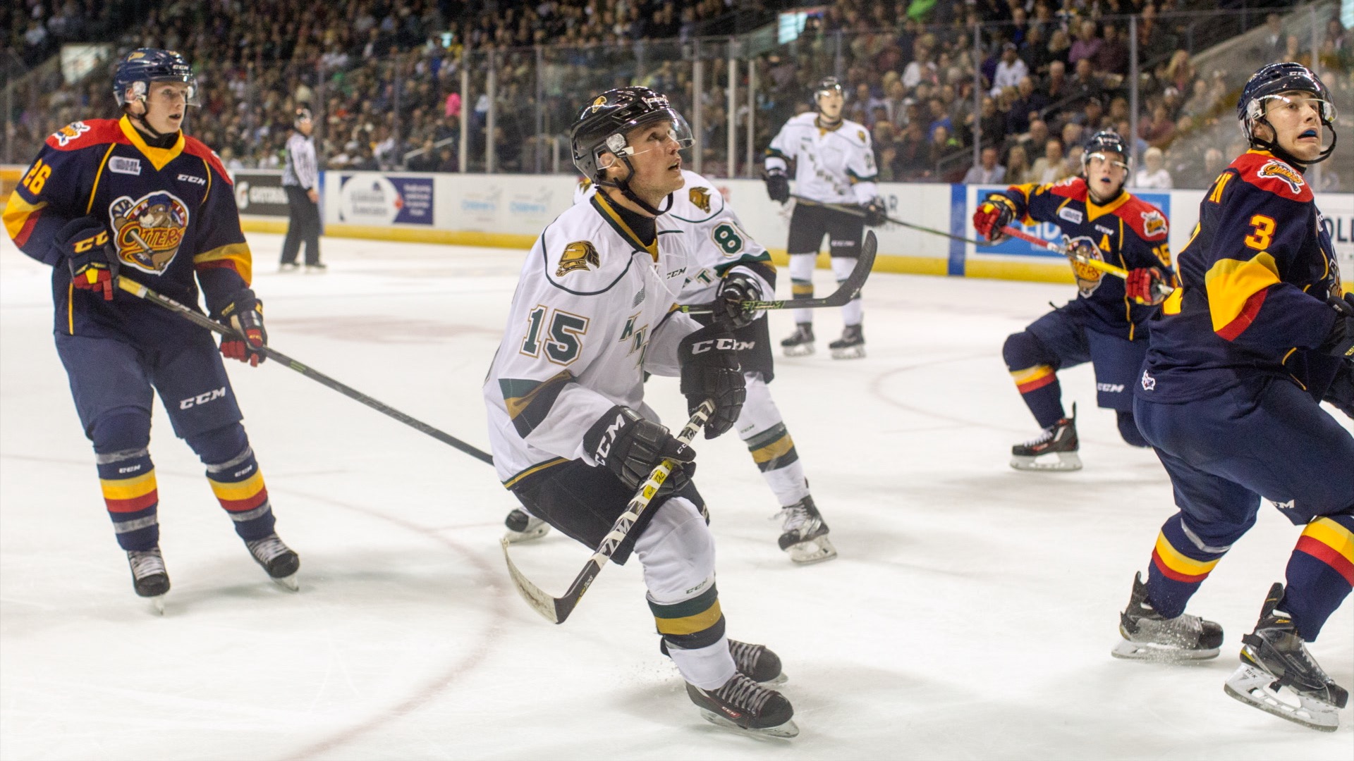 Ice hockey players in London, Ontario.