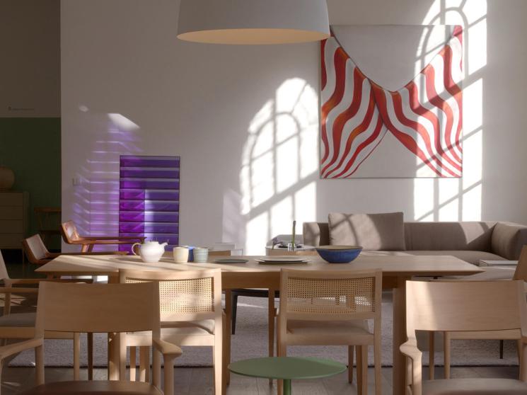 Furniture display in a shop.