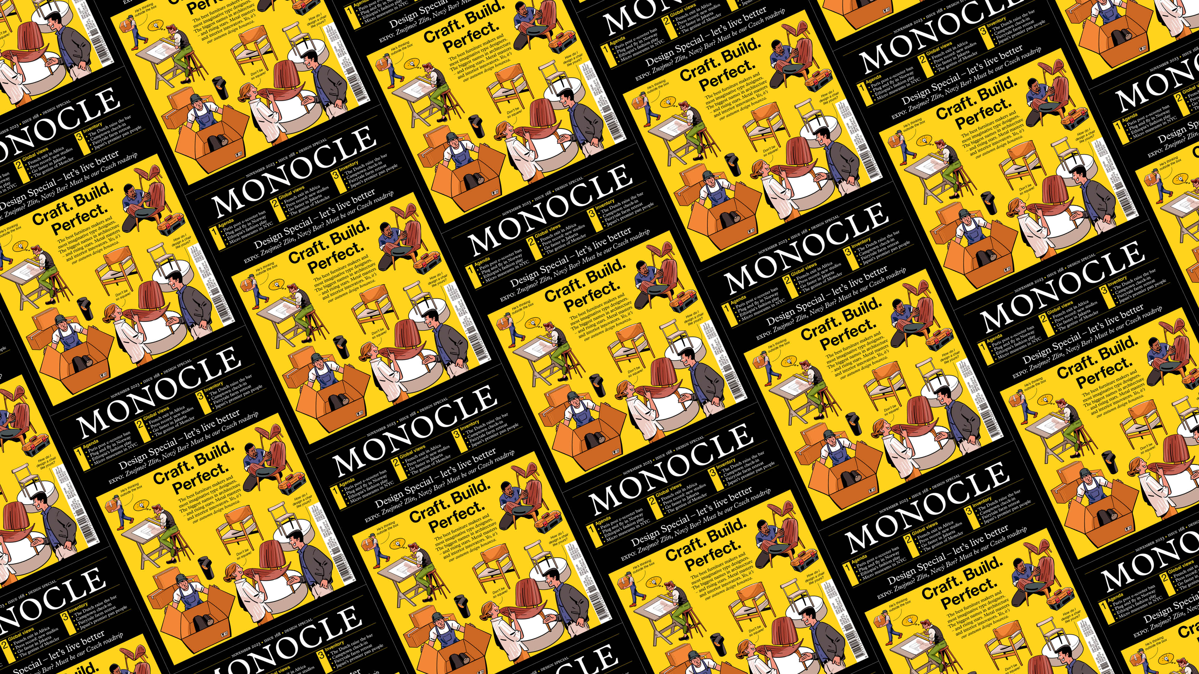 November issue cover of Monocle Magazine