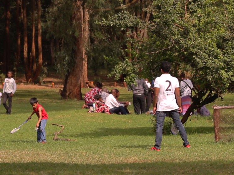 Child playing in Karura Forest