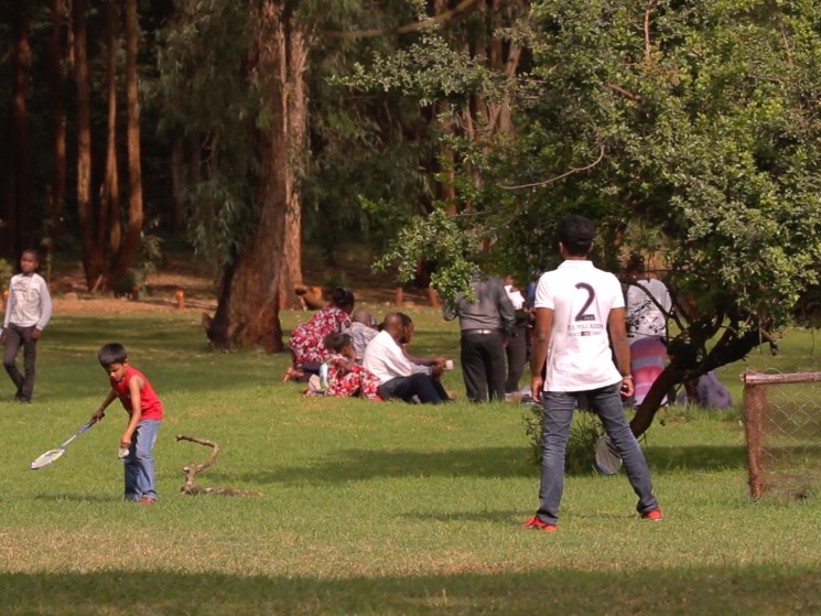 Child playing in Karura Forest