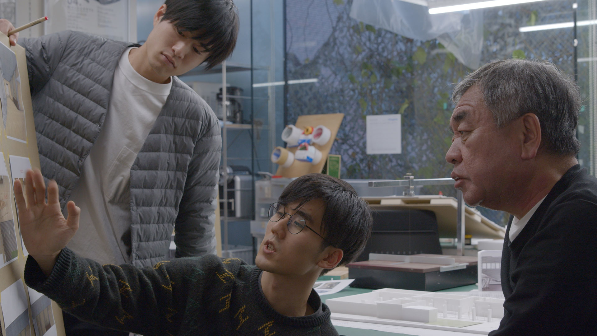 Kengo Kuma in his Tokyo office