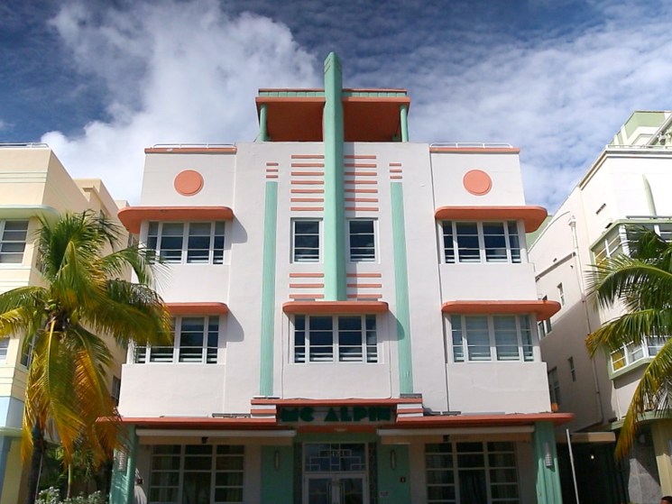 Art deco house in Miami.