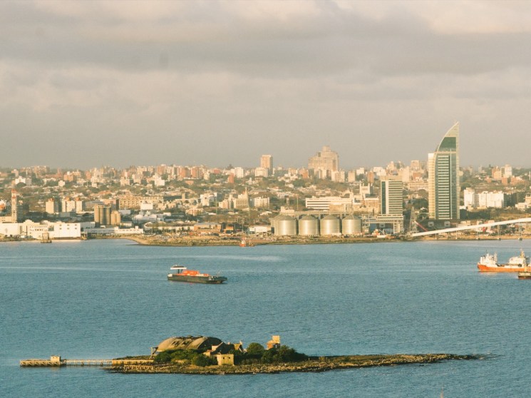 A panoramic shot of Montevideo.