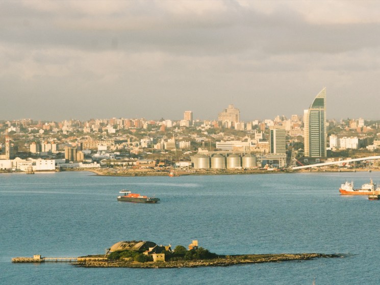 A panoramic shot of Montevideo.