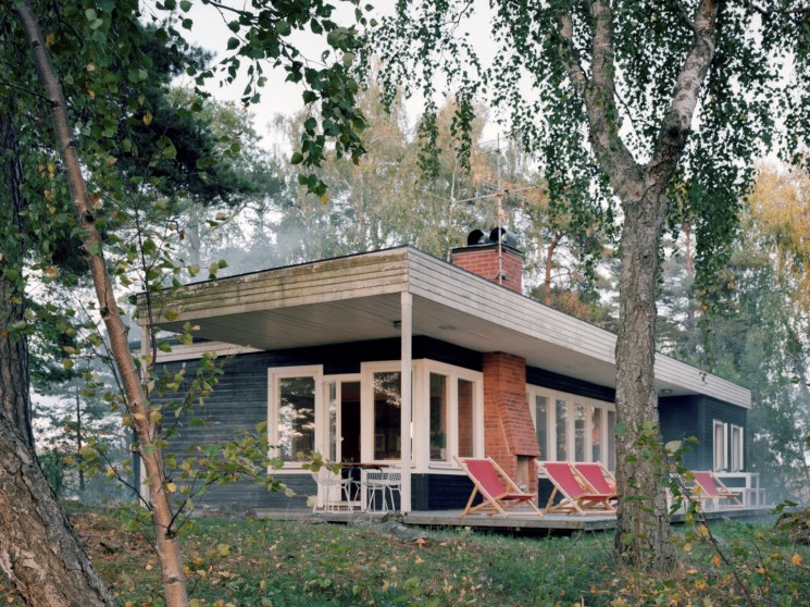 A house in the woods.