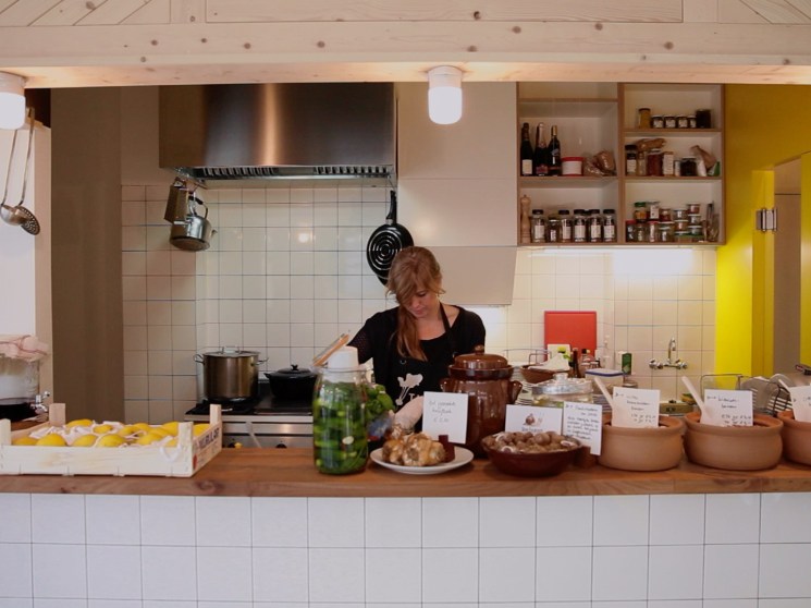Interior of the shop Thull's in Amsterdam.