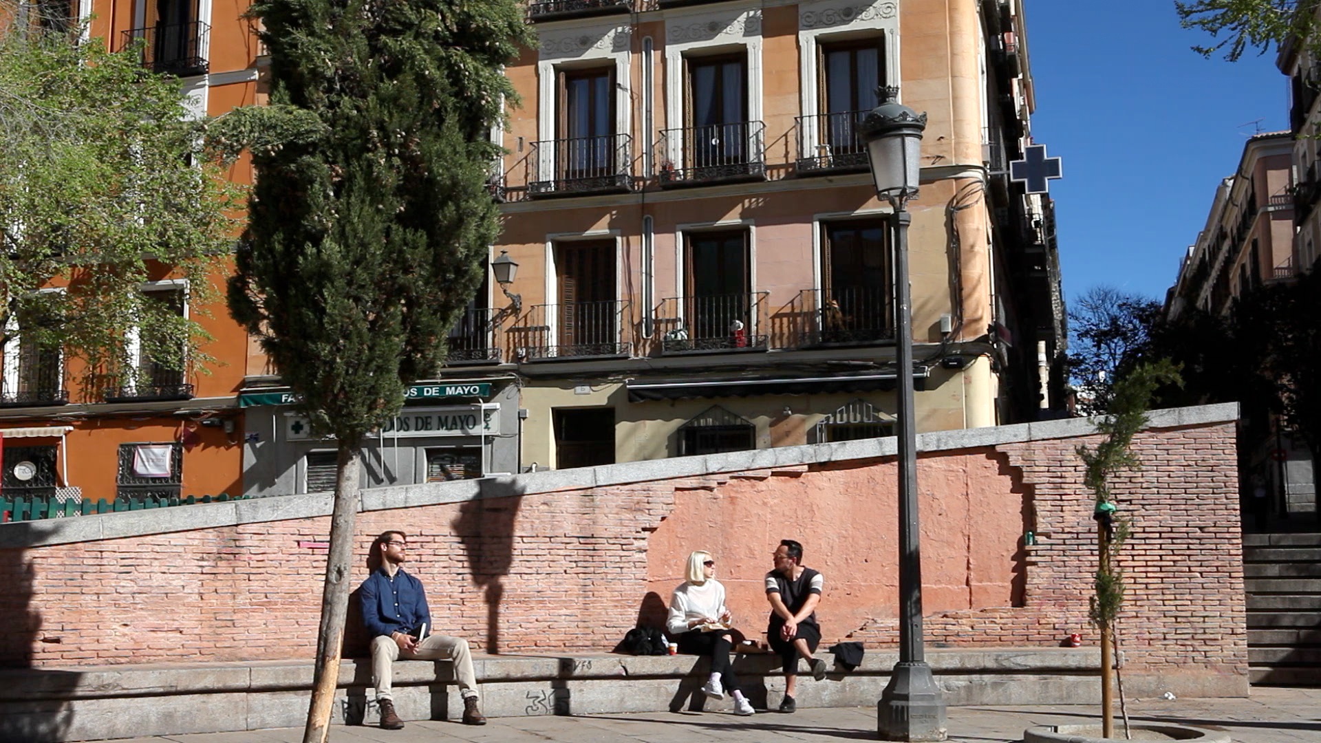 People enjoying the sun.
