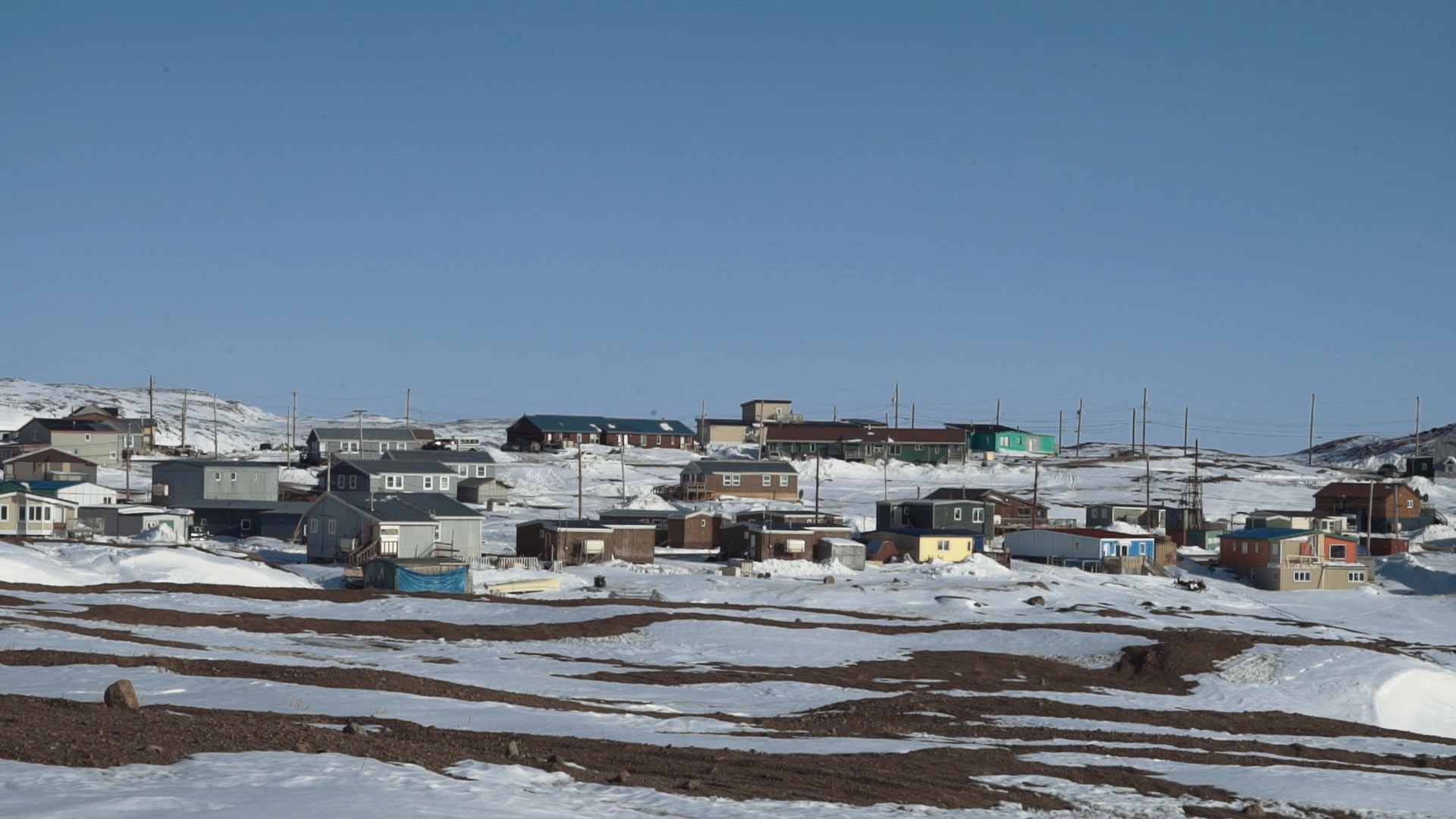 A village in the Canadian Arctic.
