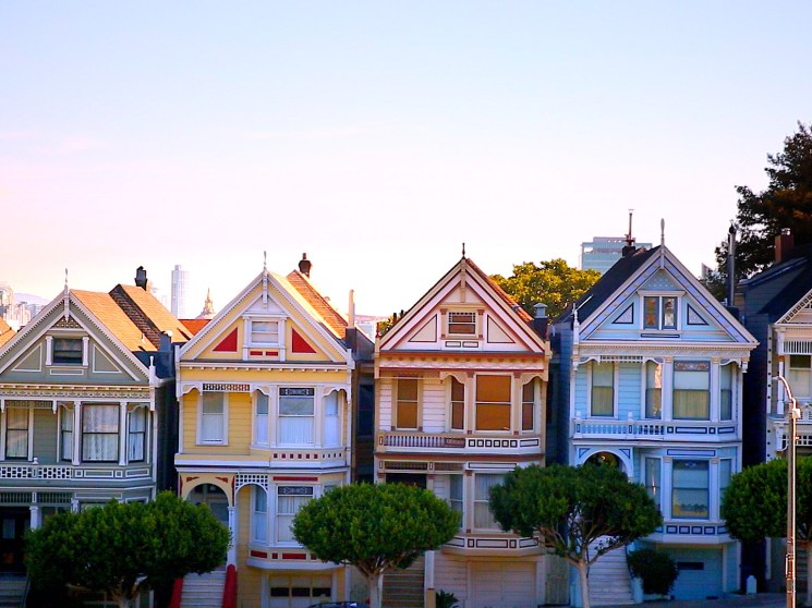 San Francisco Victorian houses