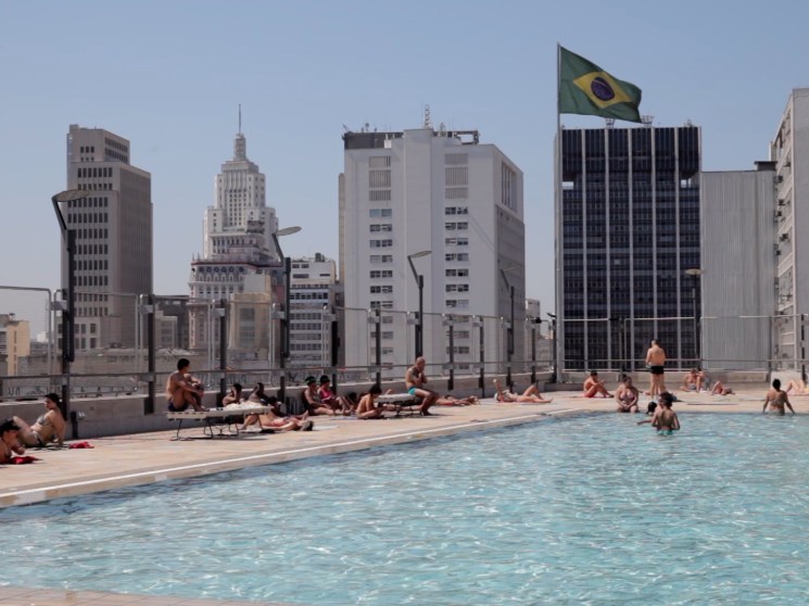 Rooftop pool in the Centro.