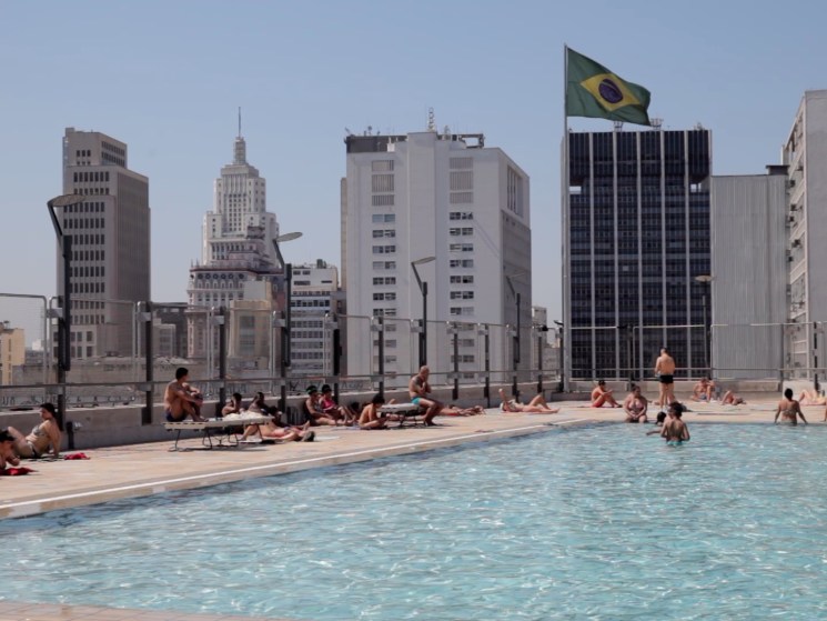 Rooftop pool in the Centro.