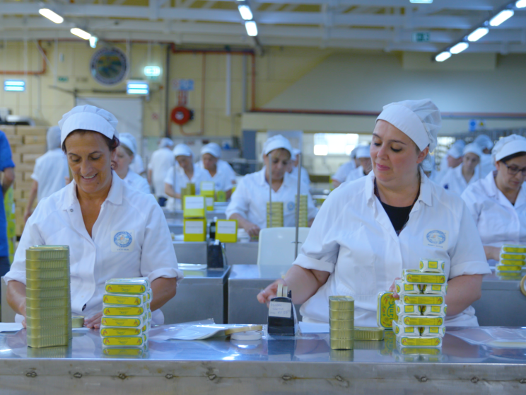 Women at a fish factory