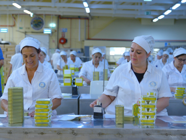 Women at a fish factory