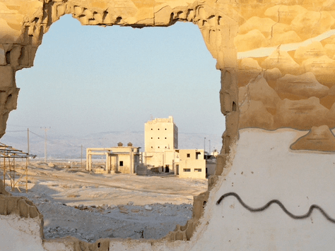 demolishing wall and buldings