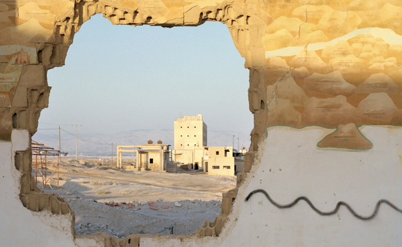 demolishing wall and buldings