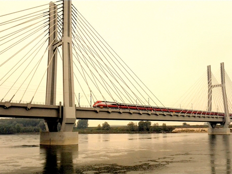 train on bridge