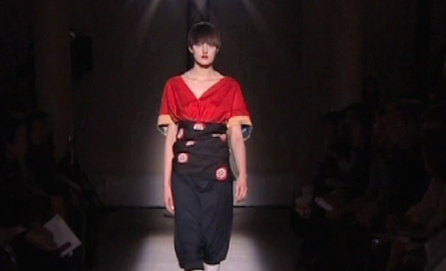 Tomorrowland model on catwalk