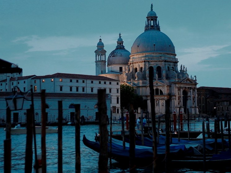 Venice at dusk.