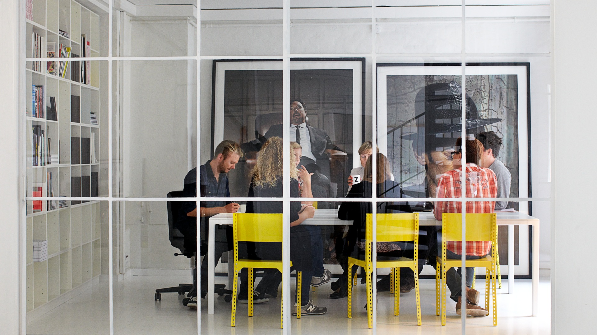 Colleagues at a meeting.