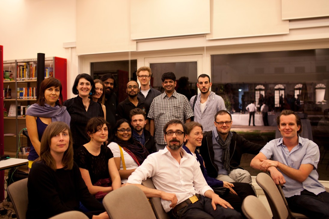 Indian and European filmmakers gathered together at the New Delhi Goethe-Institut.