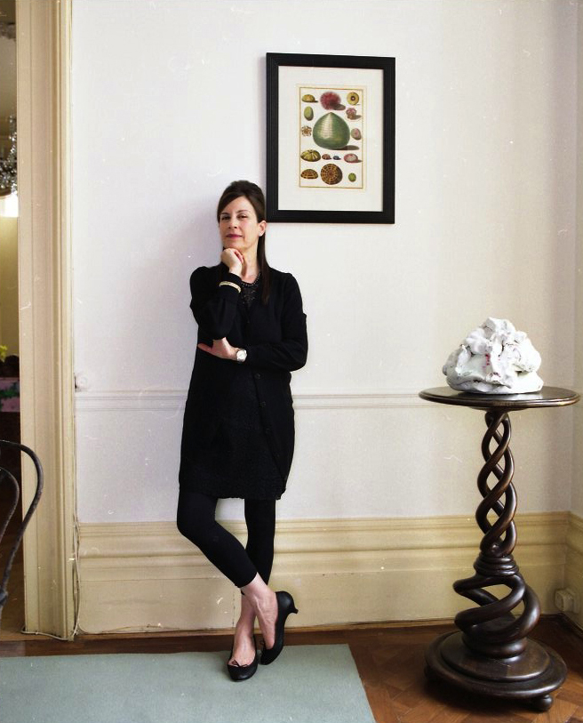 Maureen Paley, London gallerist and Frieze committee member, poses in her gallery space.