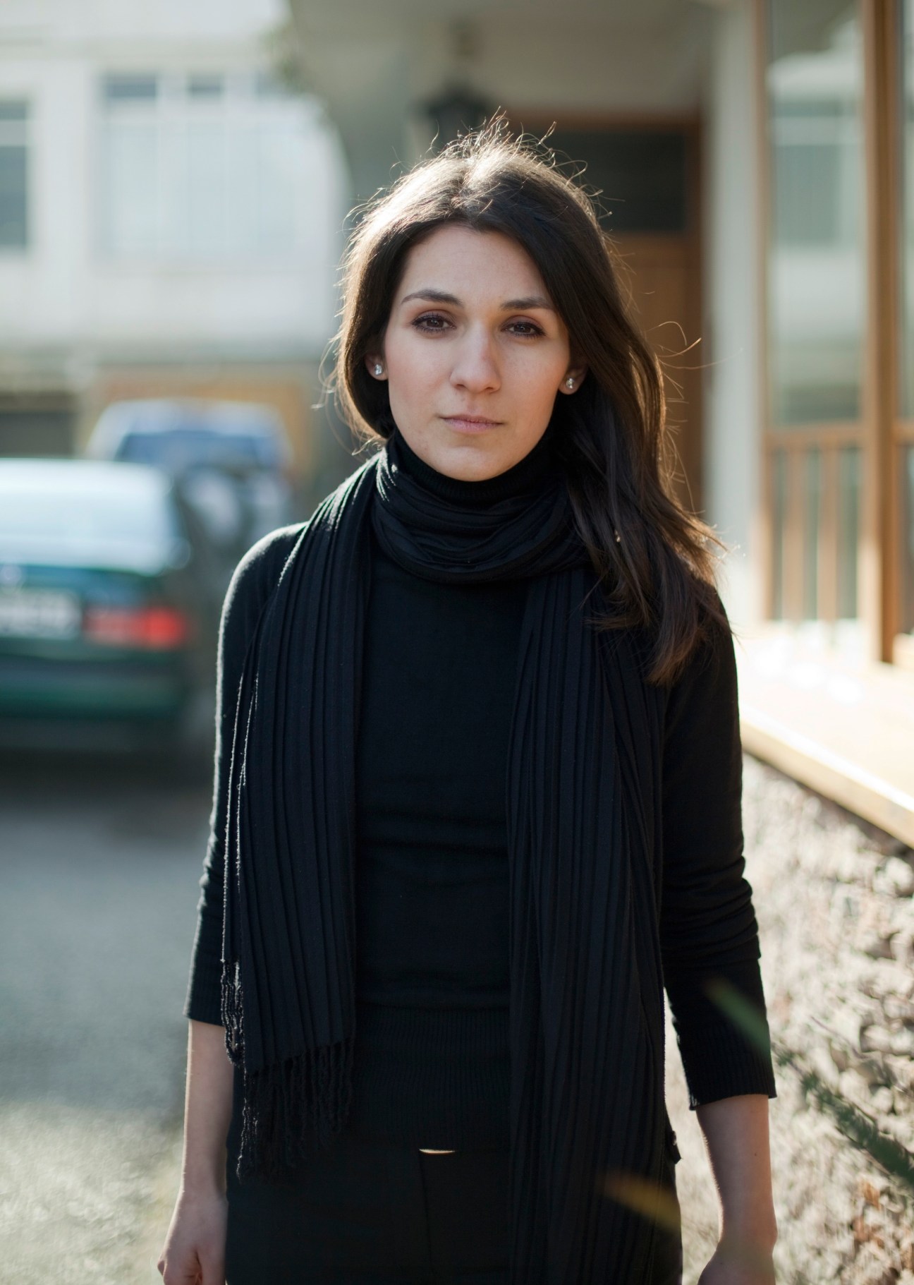 Portrait of Denisa Spago, a designer collaborating with Rukotvorine on contemporary woodcraft designs.