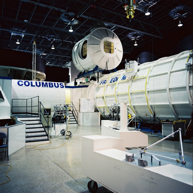 Space Shuttle Columbus simulator at Space Camp training facility in Huntsville.