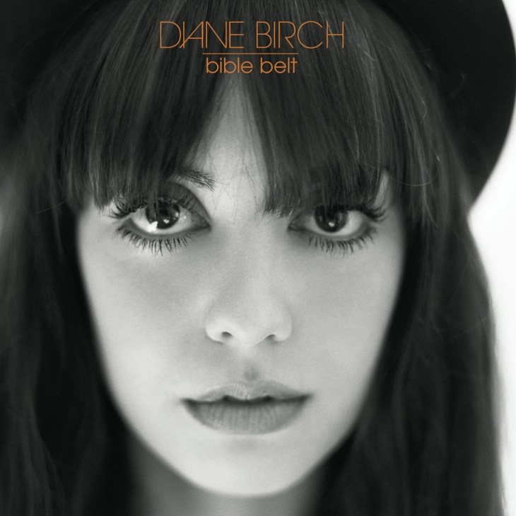 Diane Birch Bible Belt album cover featuring black and white portrait with bangs