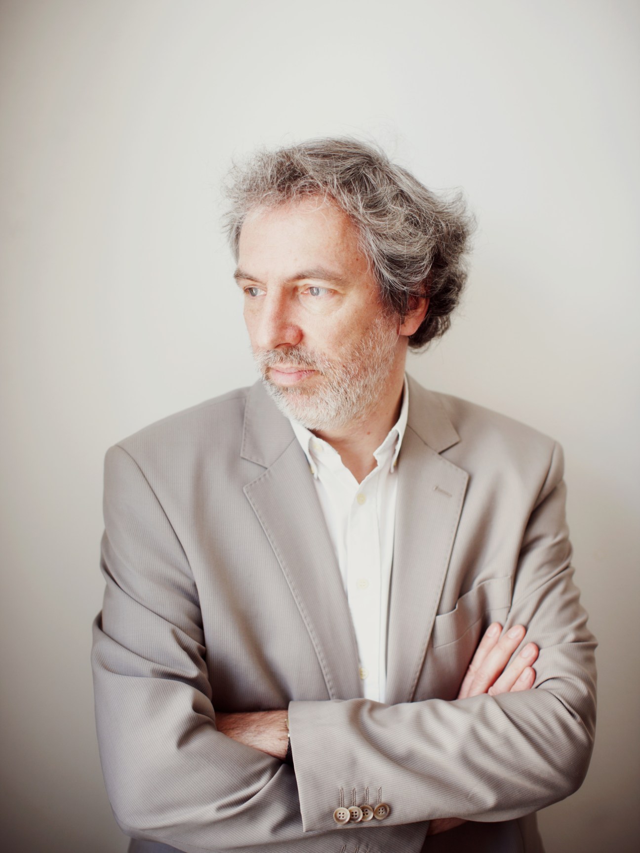 Andreas Ströhl, head of culture and information at Goethe-Institut, poses for a portrait.