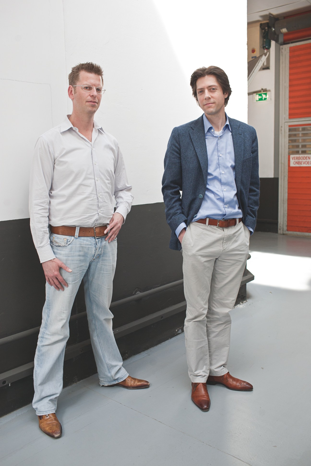 Karel van Wesemael (left) and Ferdi Ertekin standing in a Gazelle factory facility.