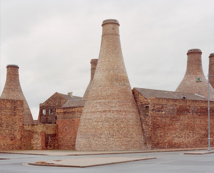 Brick pottery kilns at the Gladstone Pottery Museum in Stoke-on-Trent.