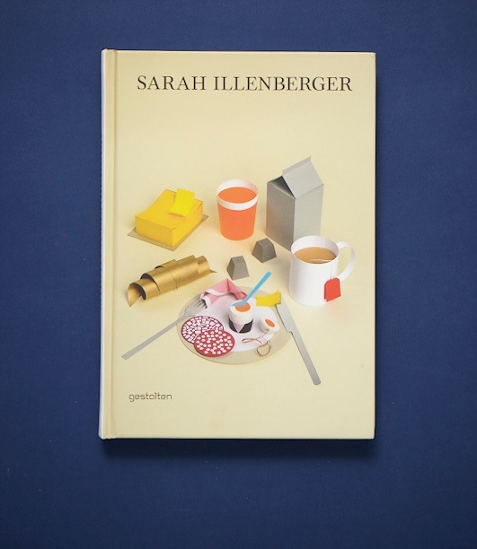 Book cover by Sarah Illenberger featuring illustrated objects including yellow fabric, cups, and utensils on cream background.