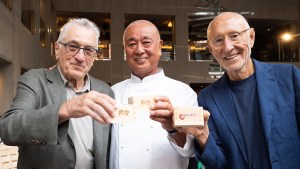 Nobuyuki Matsuhisa, Robert De Niro, Meir Teper and Trevor Horwell