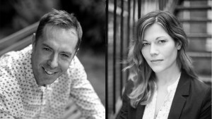 Chris Atkins and Lottie Moggach