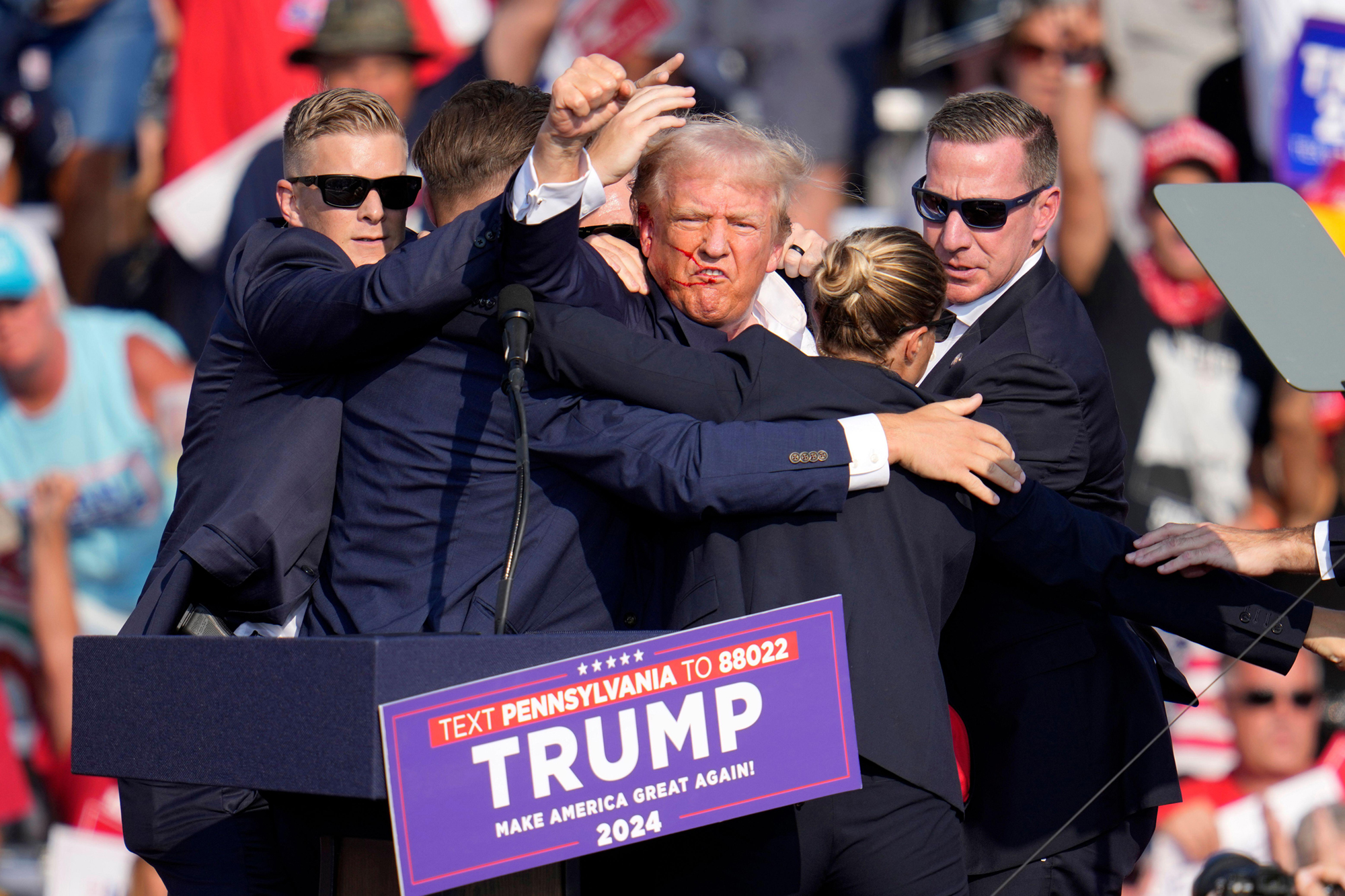 Donald Trump assassination attempt at a rally